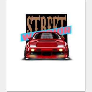 street warior red 240sx Posters and Art